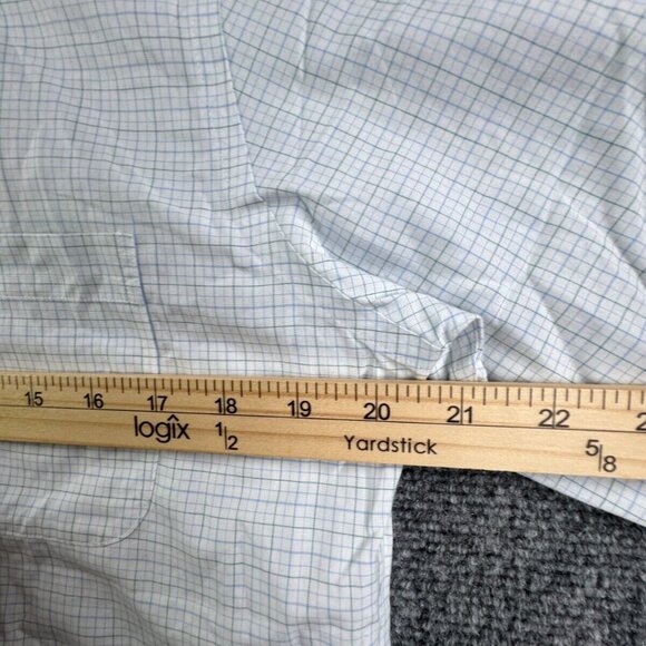 Brooks Brothers Long Sleeve Button Up Shirt Blue Check 15 34/35 Regent Non Iron - Picture 6 of 15